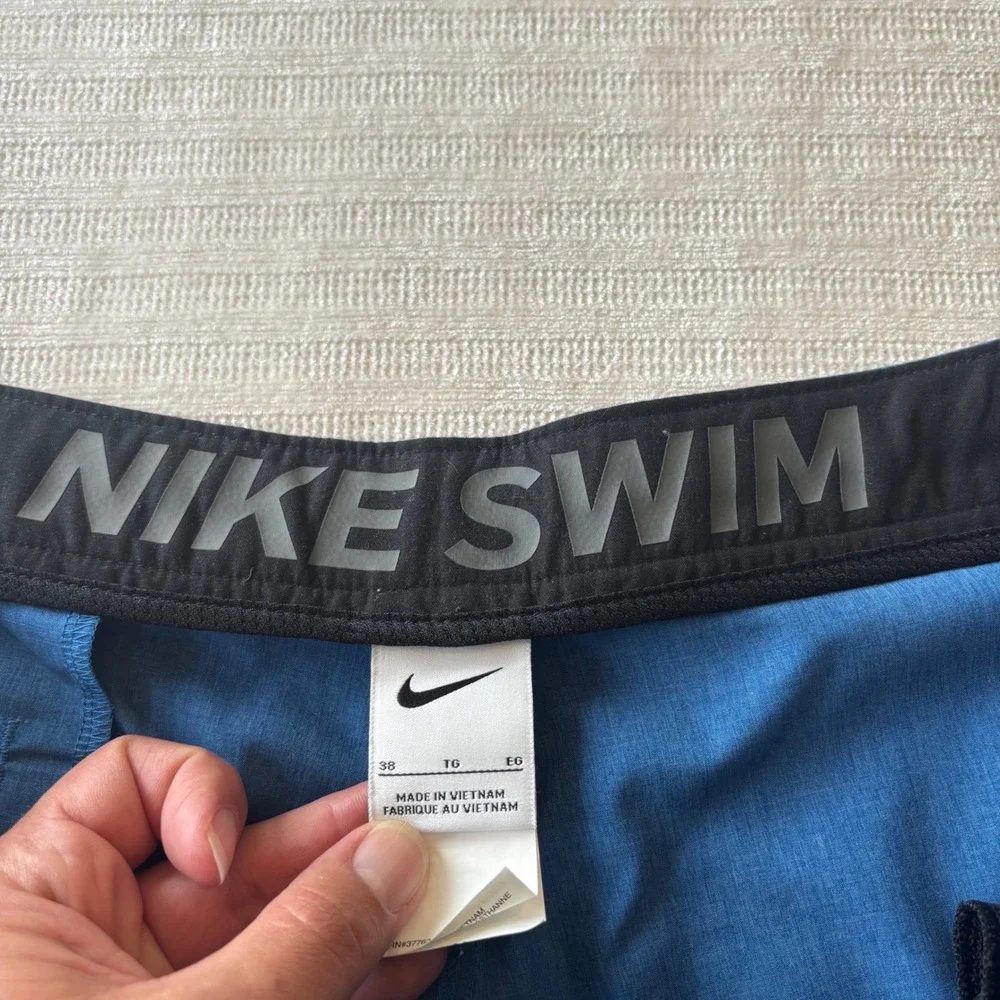 Nike Swim Mens Blue Heather Hybrid Board Shorts 38 NESS C516 444